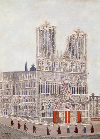 Rheims Cathedral, c.1923 by Louis Vivin
